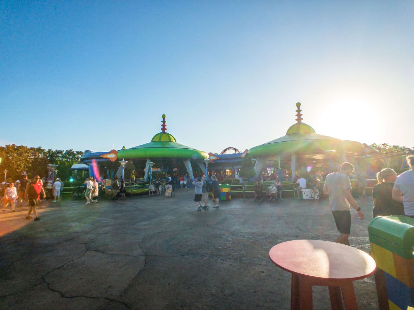Alien Swirling Saucers